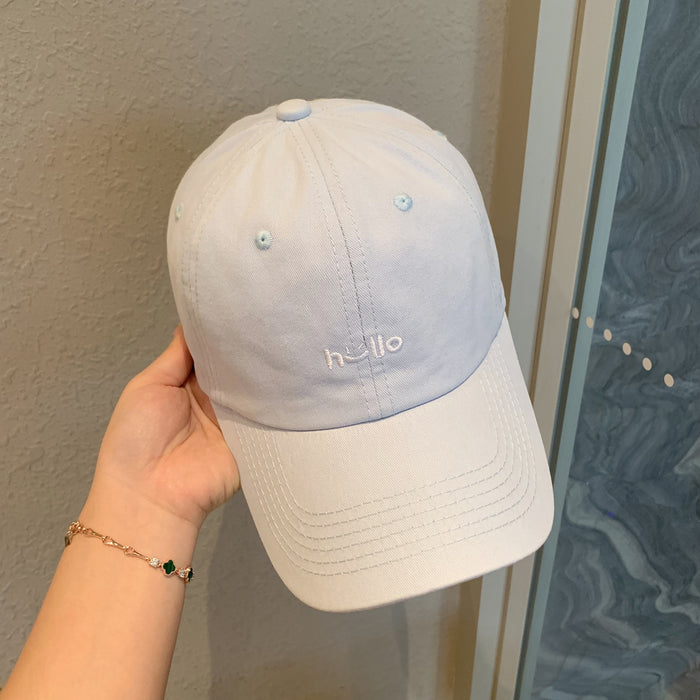 Wholesale Embroidered cute baseball cap, travel duckbill cap