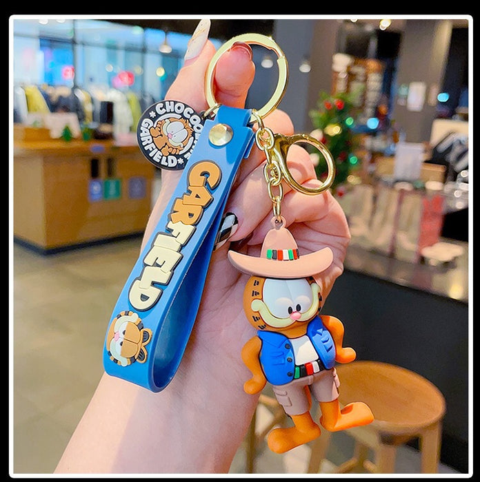 Wholesale Cartoon Silicone Cat Keychain Bag Pendant Ornament