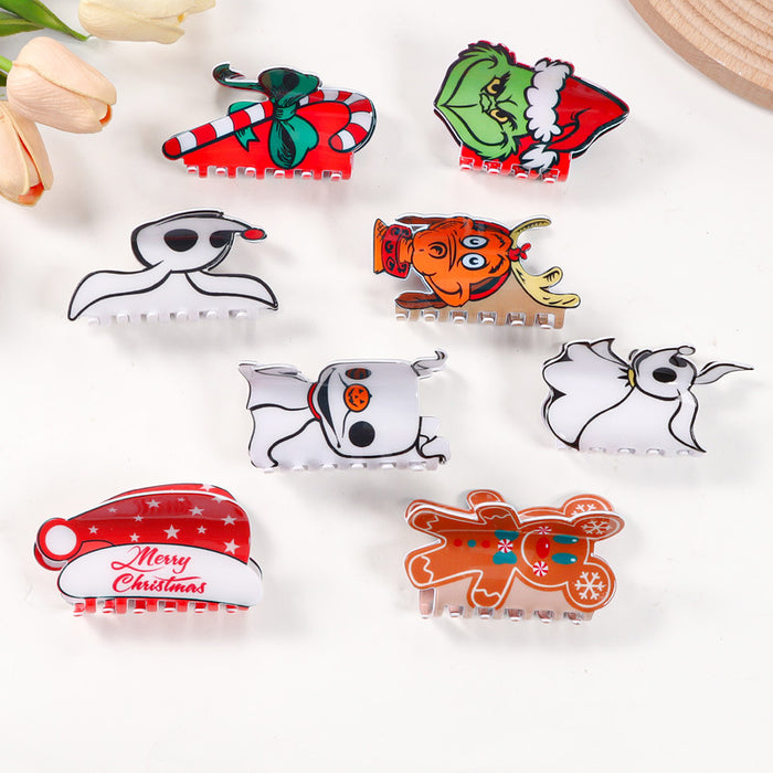 Wholesale Christmas grab clip hair clip back head updo hair headdress