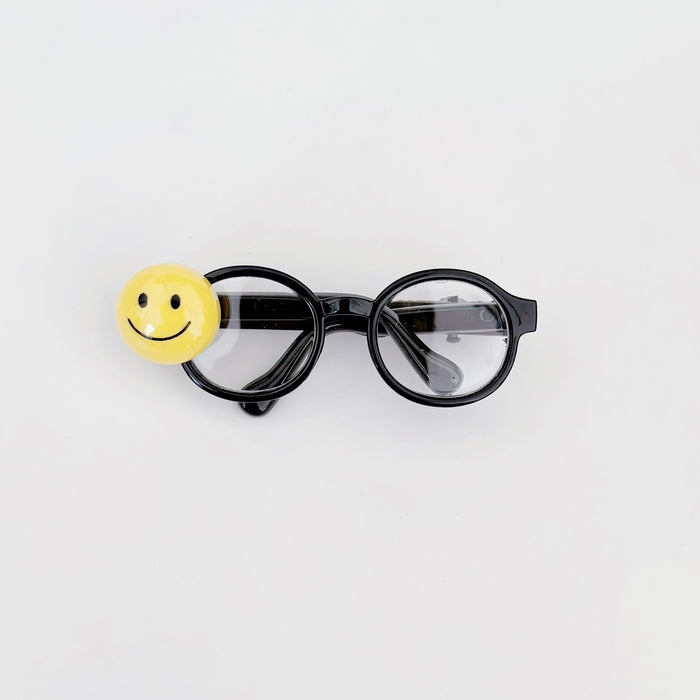 Wholesale Smiley face glasses design hair clip