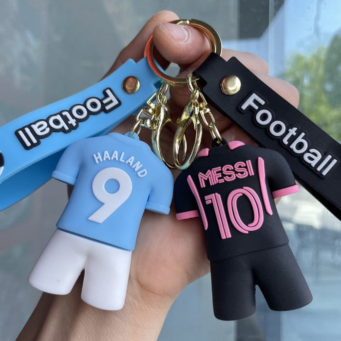 Wholesale Football jersey keychain, jersey backpack pendant, small gift