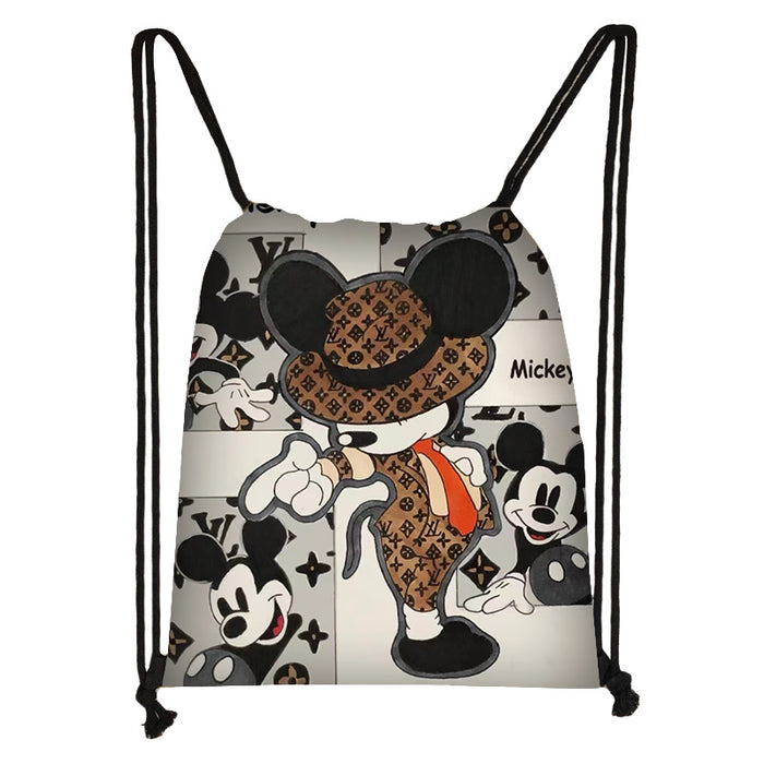 Wholesale Outdoor Portable Cute Cartoon Printed Drawstring Bag JDC-BP-Changs005