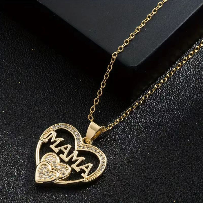 Wholesale Mother's Day MAMA Alloy Necklace JDC-NE-XunO070