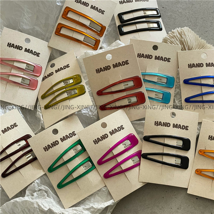 Wholesale New colored oil droplet bangs clip