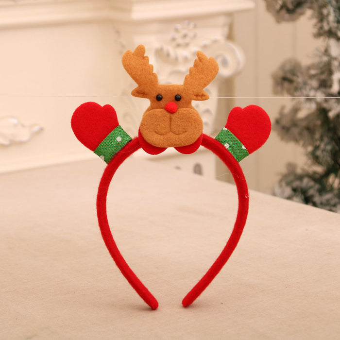 Wholesale Cartoon Christmas head buckle head hoop Christmas decorations party gifts Christmas antlers