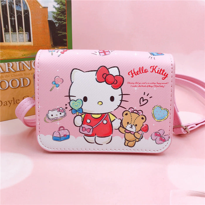 Wholesale PU Cartoon Printing Small Magnetic Buckle Adjustable Shoulder Strap Messenger Bag JDC-SD-YaLL001