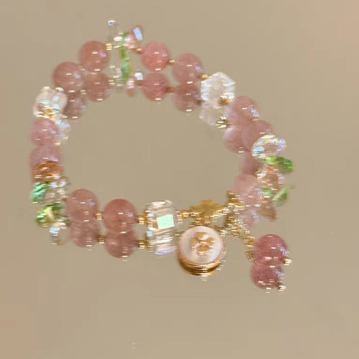 Wholesale Beaded bracelet for women, light luxury, niche, high-end feel, bracelet, flower bracelet, and accessories