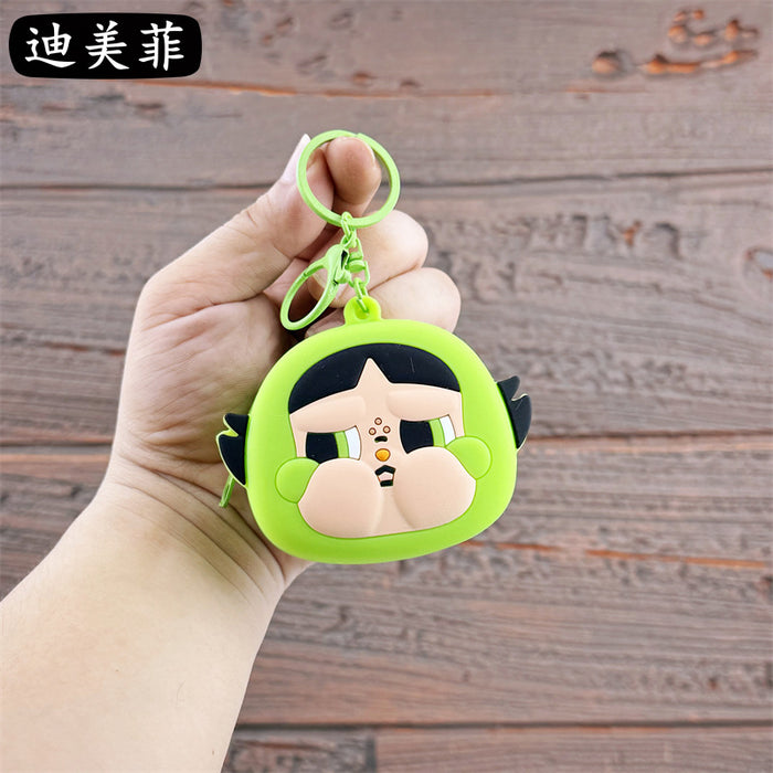 Wholesale Cute Coin Purse Keychain Cartoon Doll Keychain Couple Student Bag Claw Machine Small Pendant