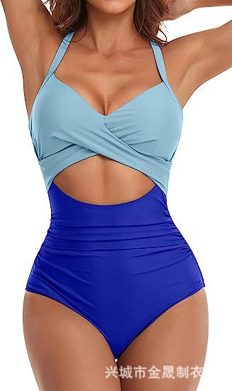Wholesale Jumpsuit sexy women's swimsuit backless tight cross tie bikini
