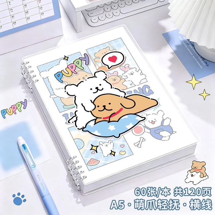 Wholesale Cute Style A5 Loose Leaf Notebook 60 Sheets PP Cover MOQ≥2