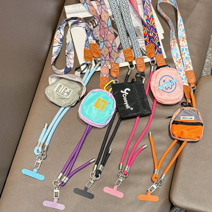 Wholesale Retro Silicone Phone Lanyard Adjustable Crossbody Wrist Strap