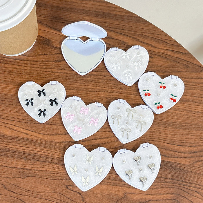 Wholesale Cartoon Cherry Glitter Mirror Phone Stand