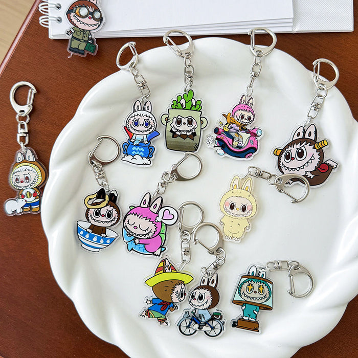 Wholesale Sheep Acrylic Keychain Cute Cartoon KeyChain Personalized Pendant Gift