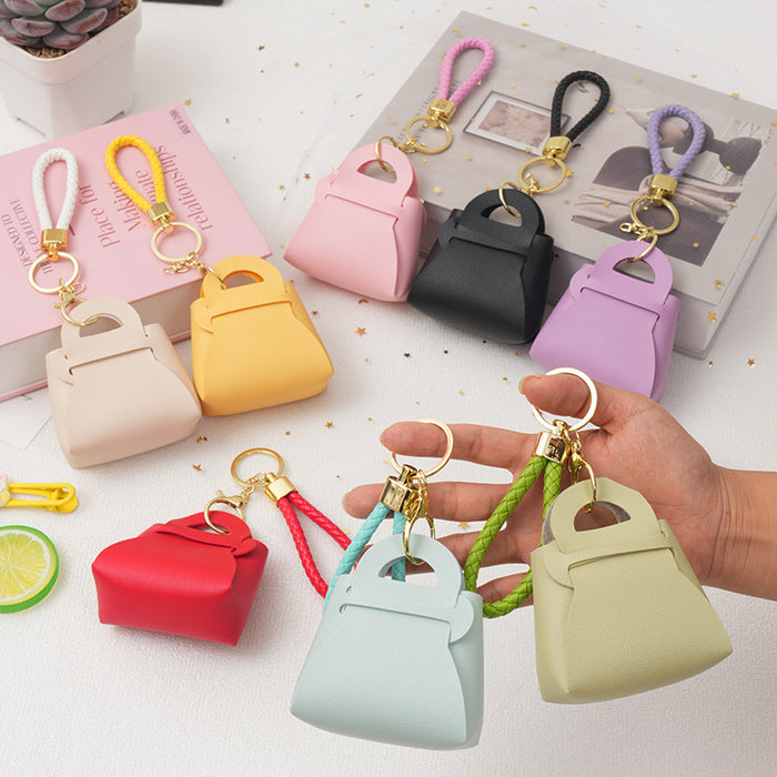 Wholesale Zero Wallet Coin Charter Key Bag Handheld Small Bag Keychain PU Leather