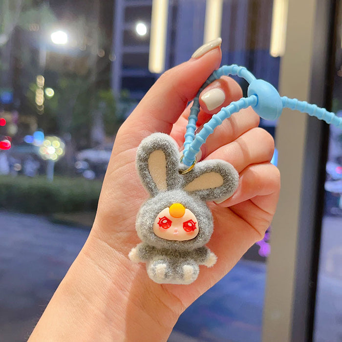 Wholesale Flocked  Keychain  Big Cousin Doll Pendant Accessory Exquisite Ornament Desktop Decoration Gift