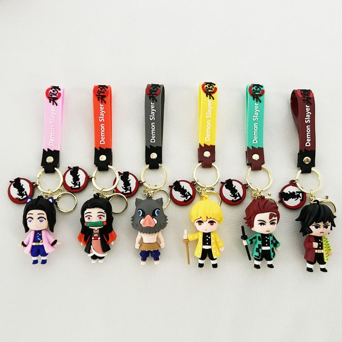 Wholesale PVC Cartoon Doll Keychain JDC-KC-WuYi049