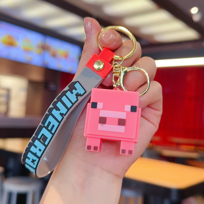 Wholesale Creative 3D Sandbox Game Keychain for Couples