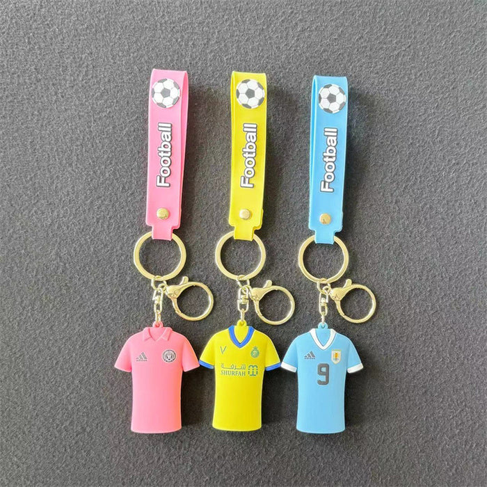 Wholesale Football Player Jersey Silicone Doll Keychain JDC-KC-HaoXi002