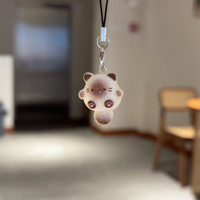 Wholesale Cute Siamese cat pendant cartoon all-match ins style keychain cat bag pendant gift ornaments