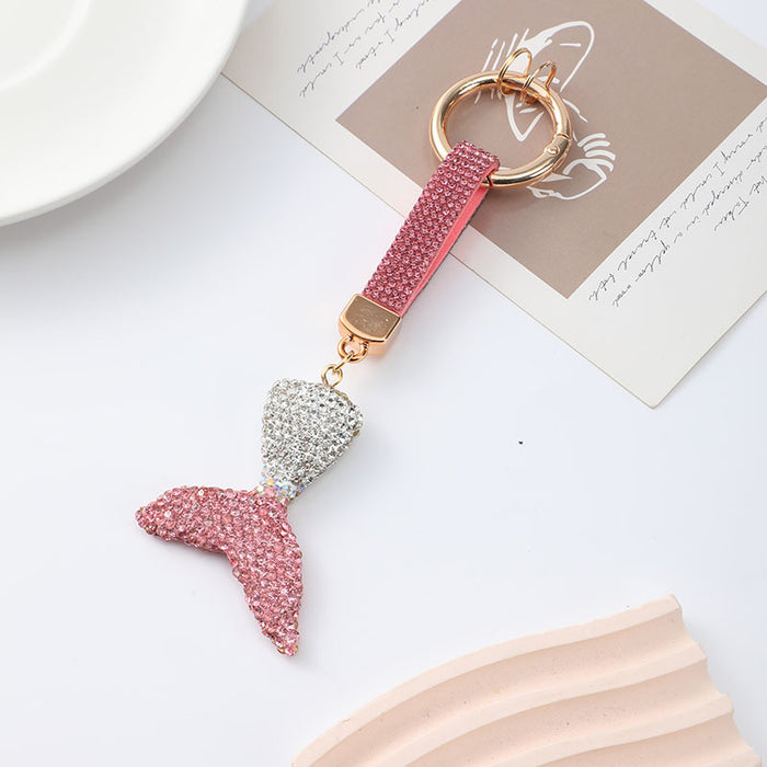 Wholesale Cute polymer clay fish tail keychain