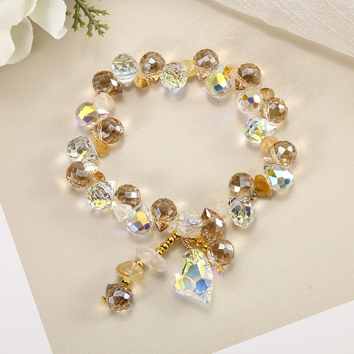 Wholesale Minimalist Heart Crystal Bracelet Jewelry Gift Boutique
