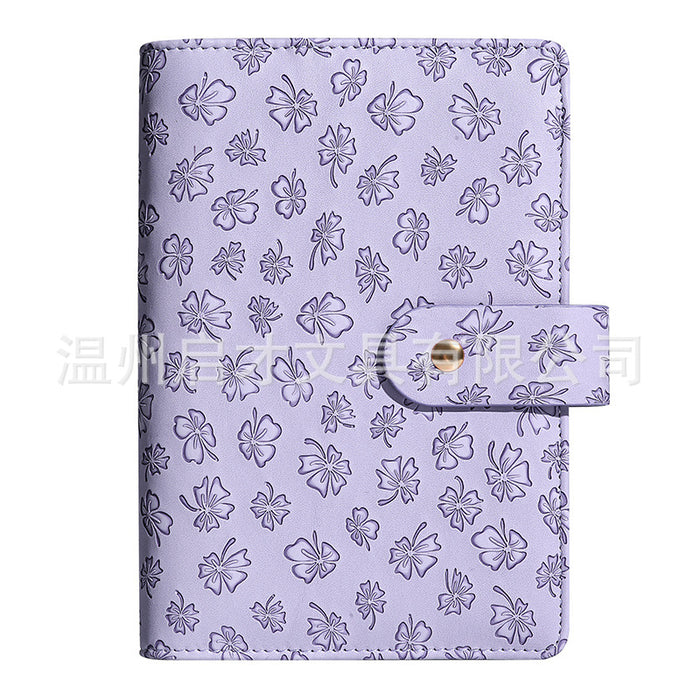 Wholesale Binder Customized Hand Ledger Leather Pu Loose-Leaf Cash Budget Ledger