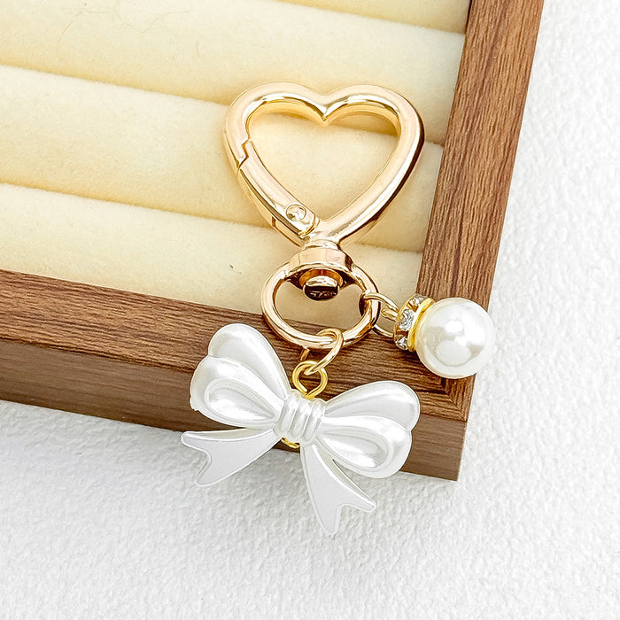 Wholesale Cute Peach Heart Cherry Valentine's Day Keychain