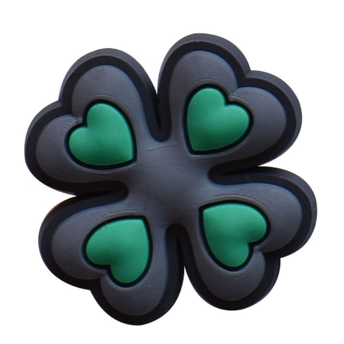 Wholesale random 100pcs Soft Plastic Plastic Decorative Buckle Accessories Shoe Flower Shoe Buckle Cute Cartoon Garden Shoe Accessories