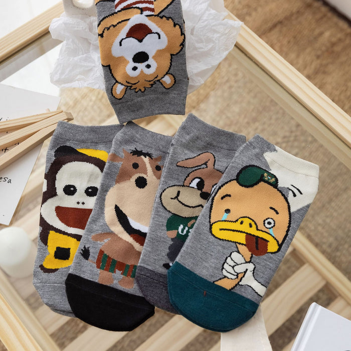 Wholesale New cartoon short socks, boat socks, shallow mouth invisible socks