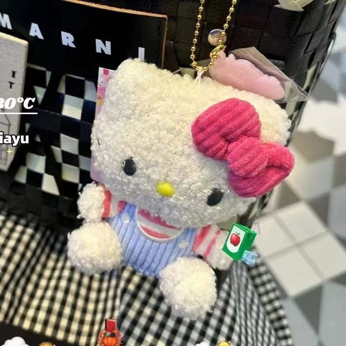 Wholesale Curly-Haired Doll Retro Plush Bag Pendant  Keychains