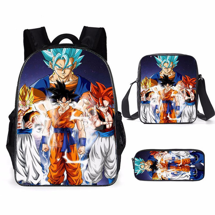 Wholesale New Style Anime Dragon Ball Backpack Primary and Secondary School Students School Bag Shoulder Bag Pencil Case Three-piece Set JDC-BP-Shangl005