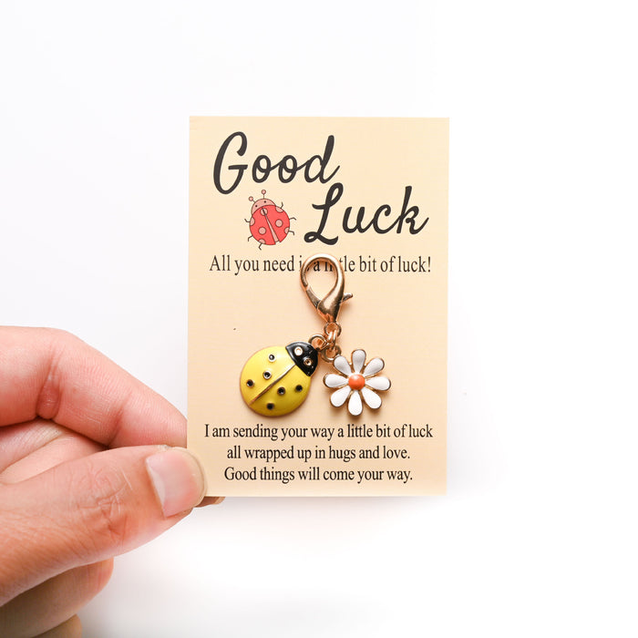 Wholesale Cute ladybug and  keychains in various colors.