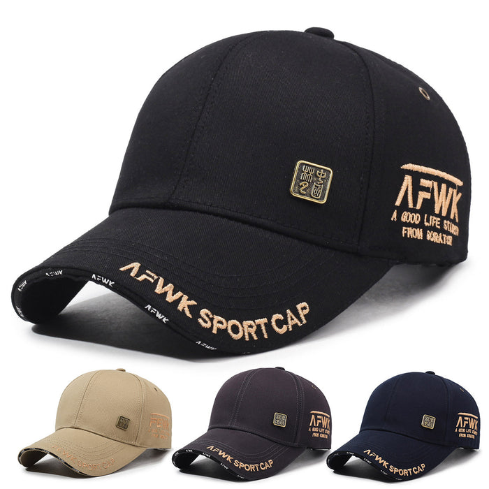 Wholesale Copper embroidered baseball cap, hardtop metal vent, sun shading and sun protection duckbill cap