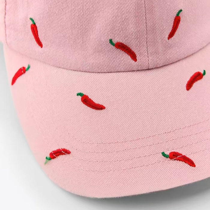 Wholesale Embroidered cute baseball cap soft top big head circumference new versatile duck tongue hat