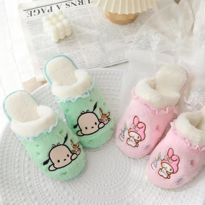 Wholesale Cartoon Cute Autumn and Winter Plush Cotton Slippers JDC-SP-MKA004