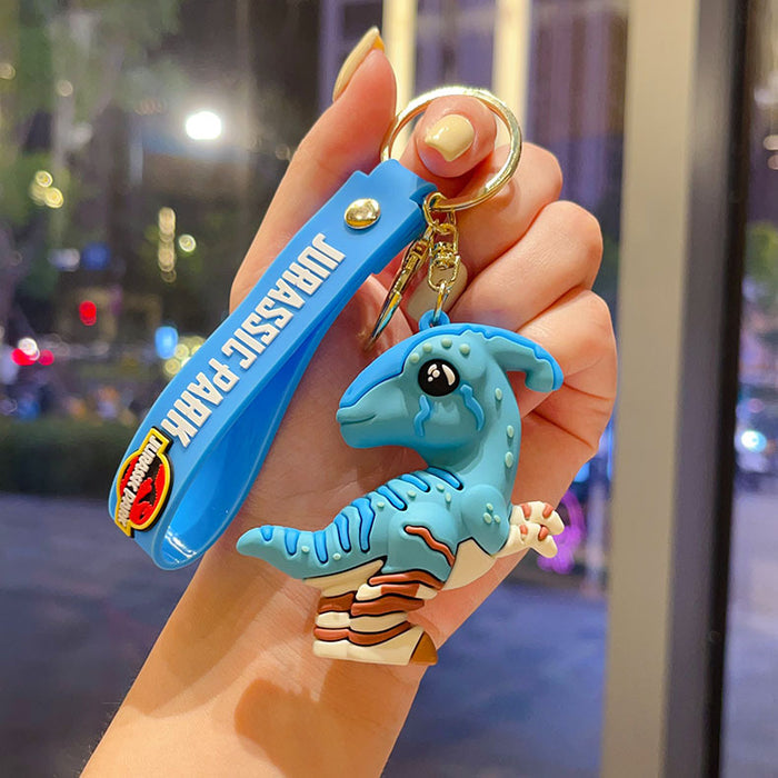 Wholesale Cartoon dinosaur keychain dinosaur cartoon doll car keychain small gift for men and women