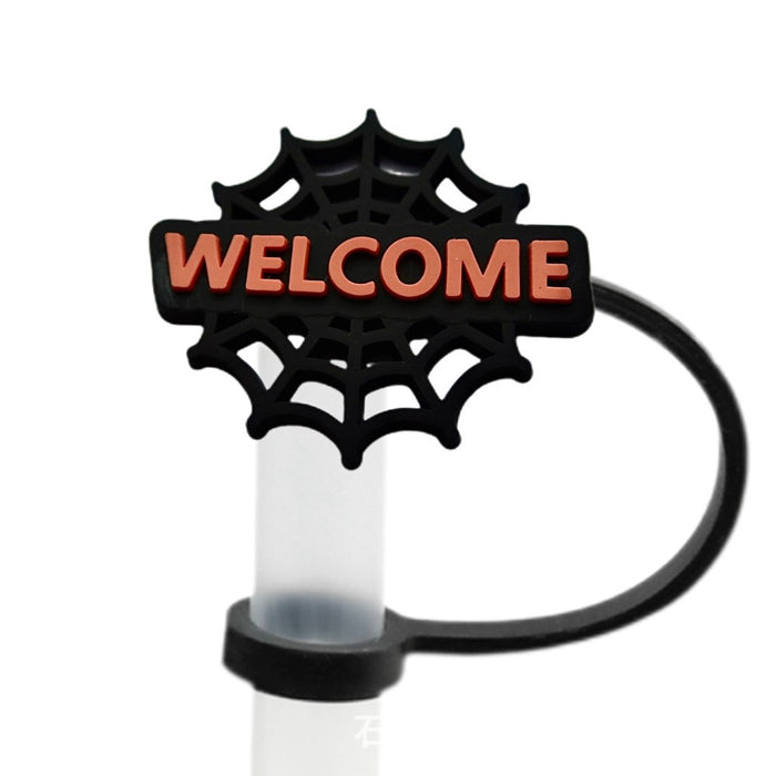 Wholesale 10pcs  doll straw cap straw dust cap dust cover personalized drink straw cover cross-border