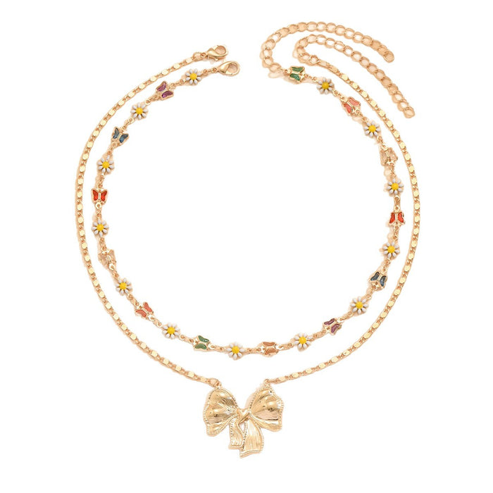 Wholesale Colorful butterfly  necklace