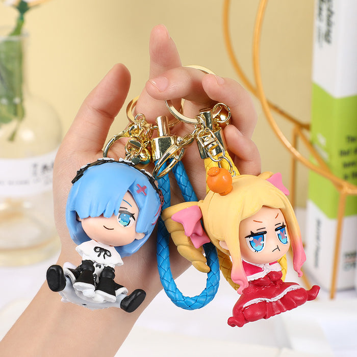 Wholesale Cute Cartoon Doll Keychain Pendant Backpack Hanging Accessories Keychain