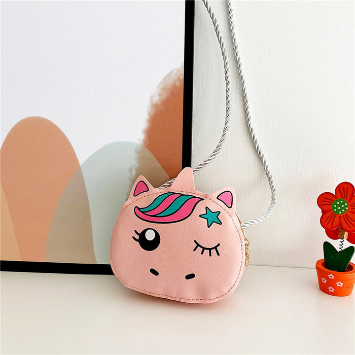 Wholesale New children's bag crossbody bag girl cute cartoon fashion shoulder bag change bag