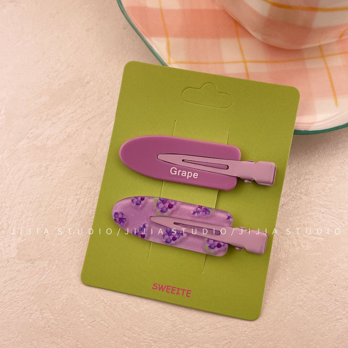 Wholesale 2 pack/set Fun fruit hairpin cute bangs side clip hair accessories