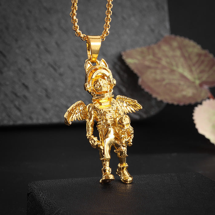 Wholesale  Retro Alloy Cartoon Character Pendant Necklace