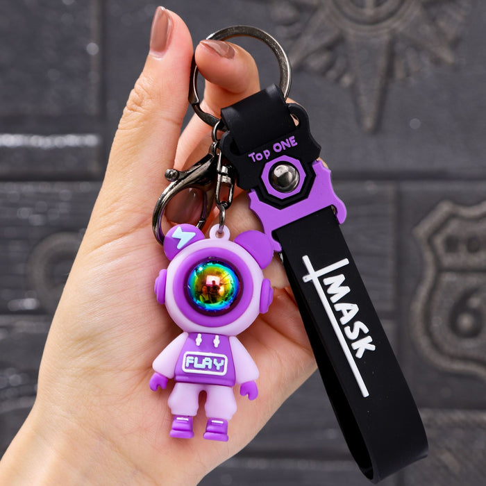 Wholesale Lightning bear keychain doll key ornaments bag pendant Doll