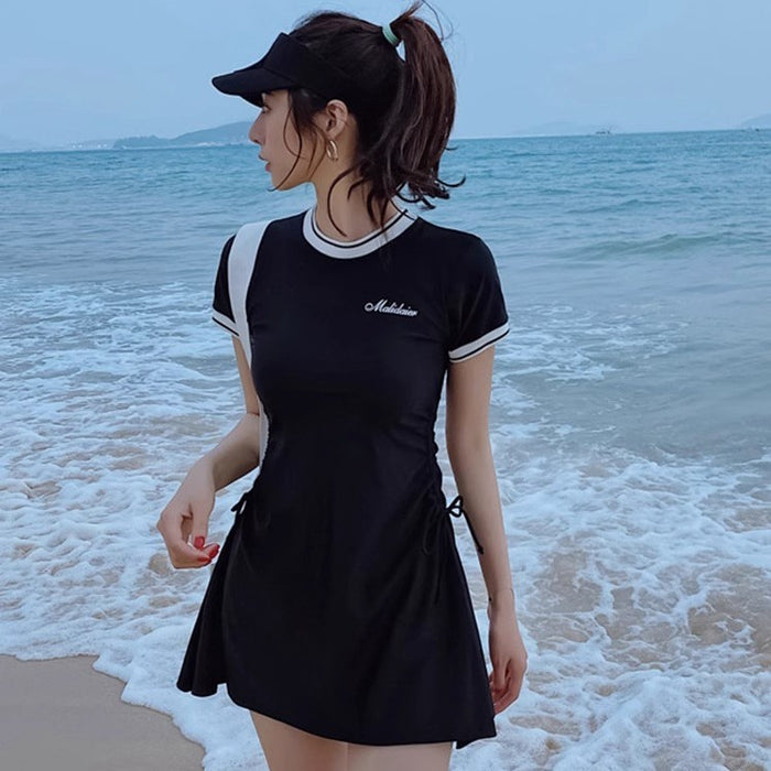 Wholesale Swimsuit split conservative student skirt slimming sports style hot spring swimsuit