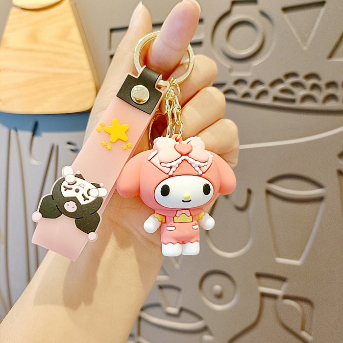 Wholesale Silicone Cartoon Doll Keychain JDC-KC-MingT205