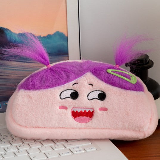 Wholesale Plush Lamb Student Large-Capacity Pencil Case