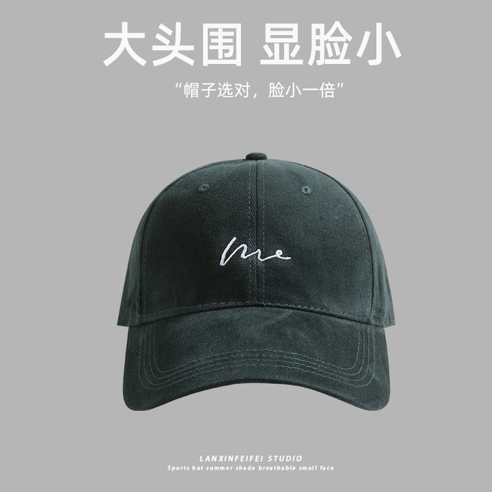 Wholesale Large Baseball Cap Face Small Cap New Big Head Cap Letter Fashion
