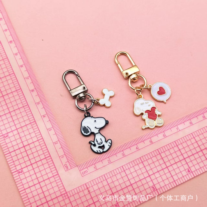 Wholesale Cute couple keychain cartoon pendant love earphone cover pendant small gift