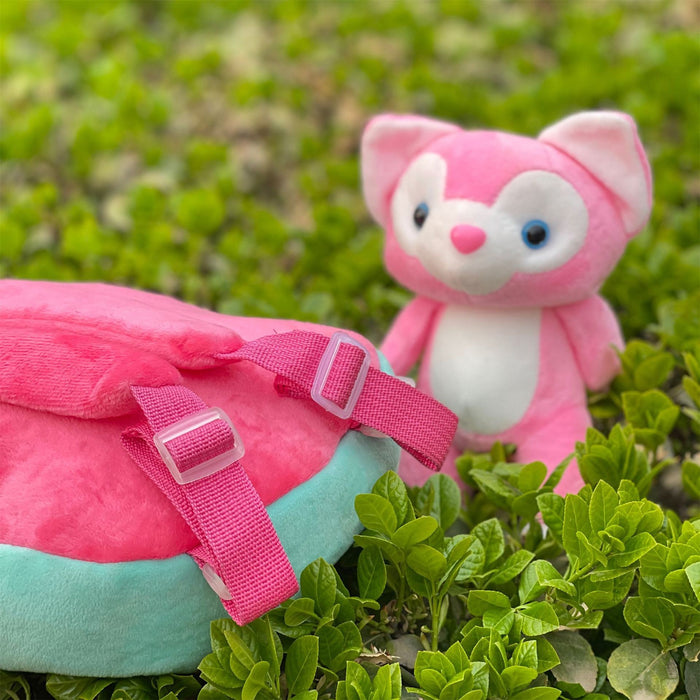 Wholesale Pink Fox Bell Plush Toy Doll Machine Doll Couple  Gift Rag Doll Pillow