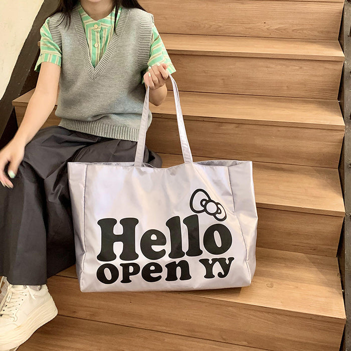 Wholesale Large Capacity Cat Tote Bag Shoulder Bag College Students' School Bag